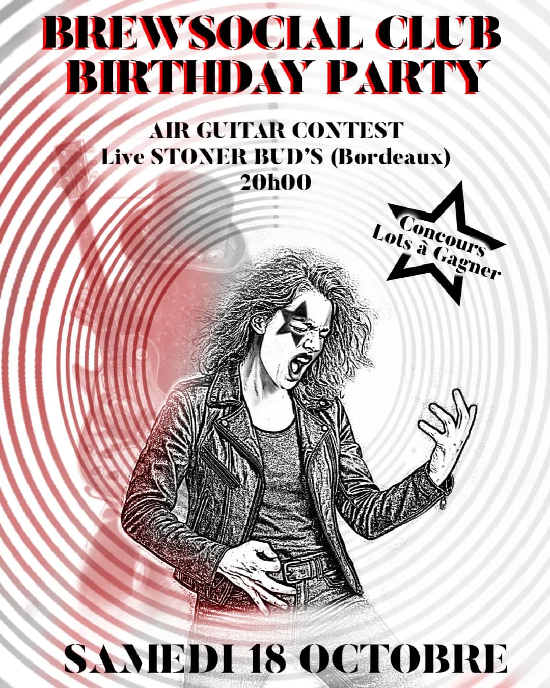 brewsocial club birthday party ⭐LIVE stoner bud's & AIR GUITAR CONTEST⭐