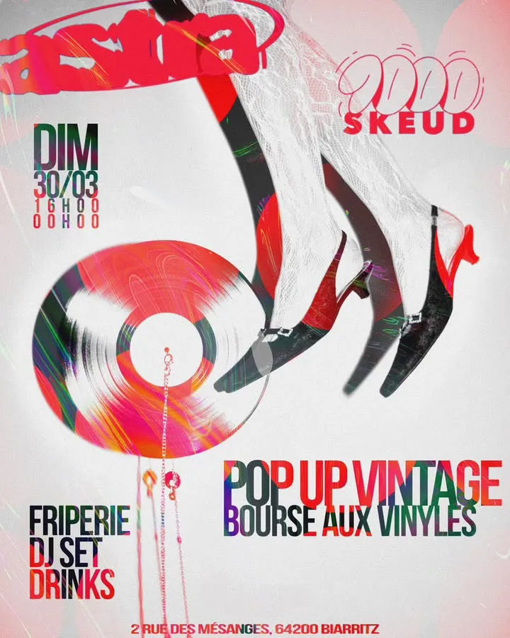 Pop up vintage x bourse aux disques x Astra 