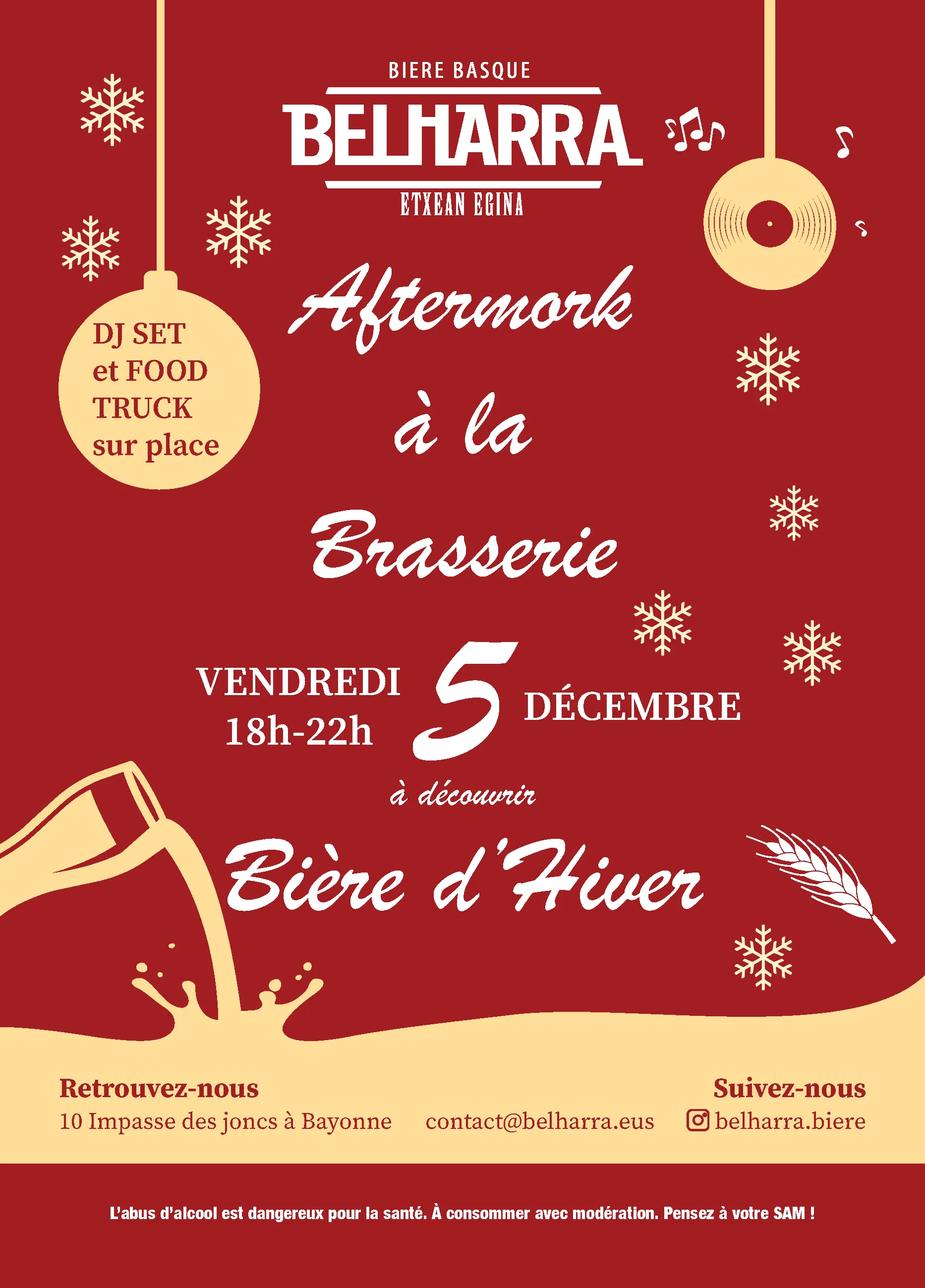 afterwork à la brasserie belharra 