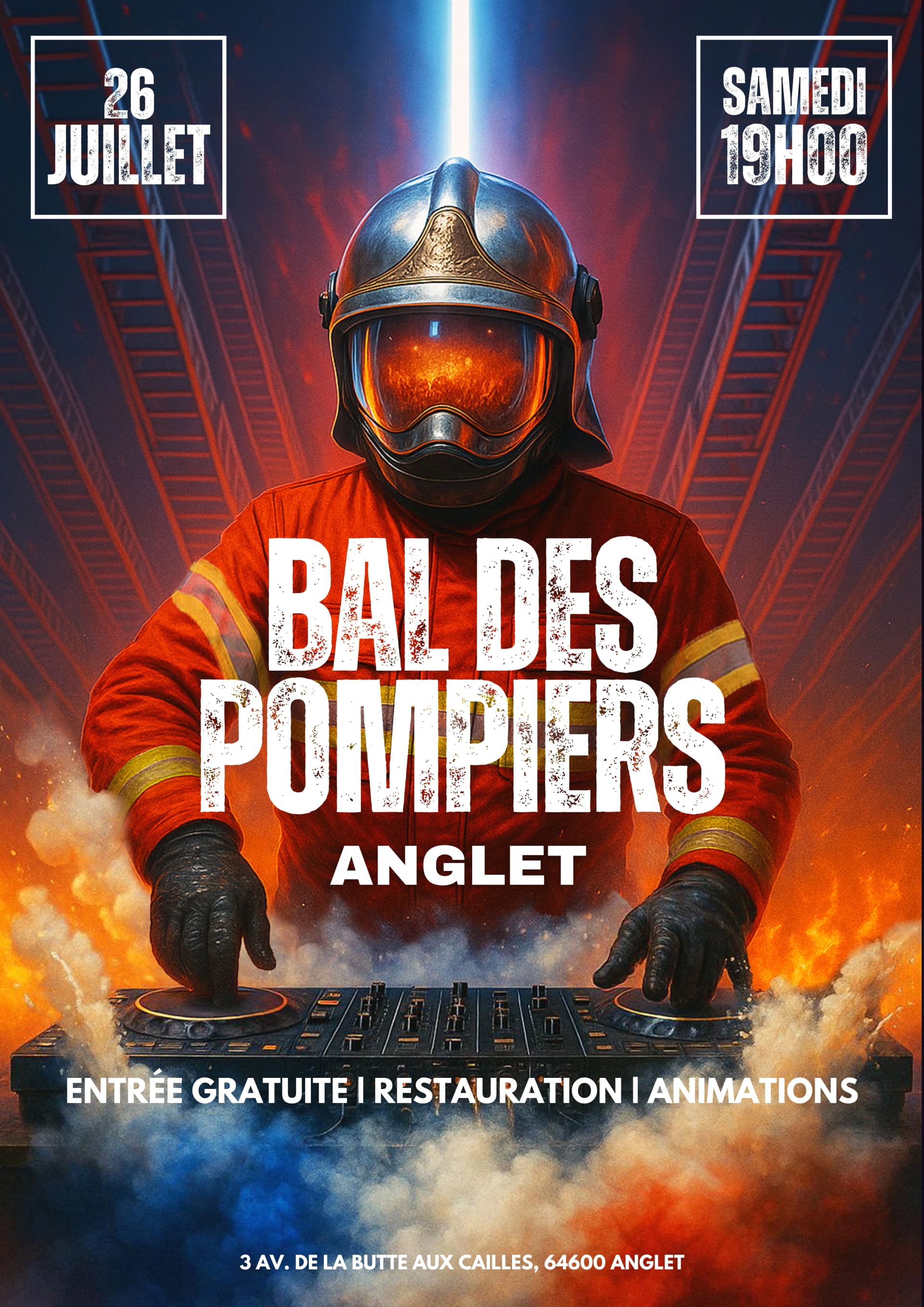 Bal des pompiers Anglet 