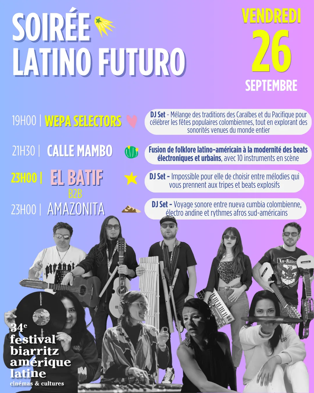 soirée latino futuro - festival biarritz amérique latine