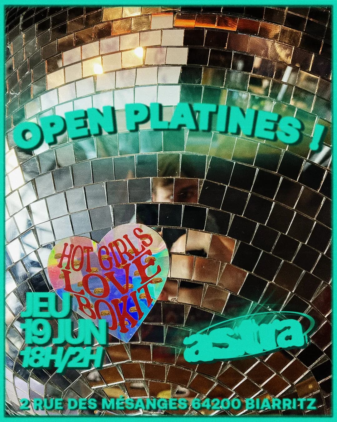 OPEN PLATINES ! x ASTRA - 19/06 - 18H/2H