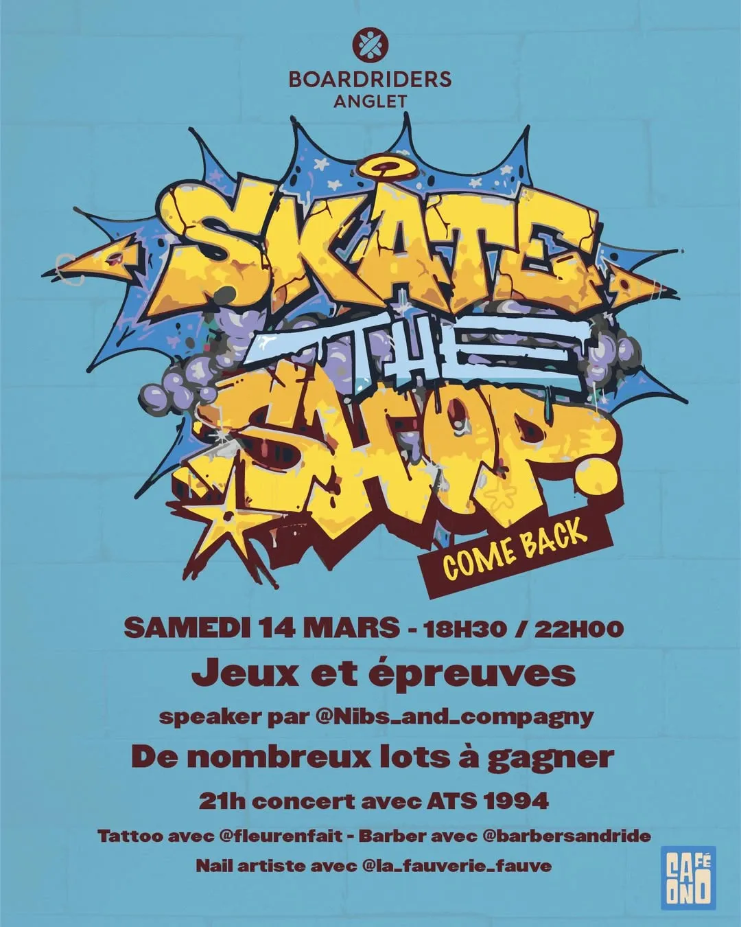 skate the shop // concert ats 1994