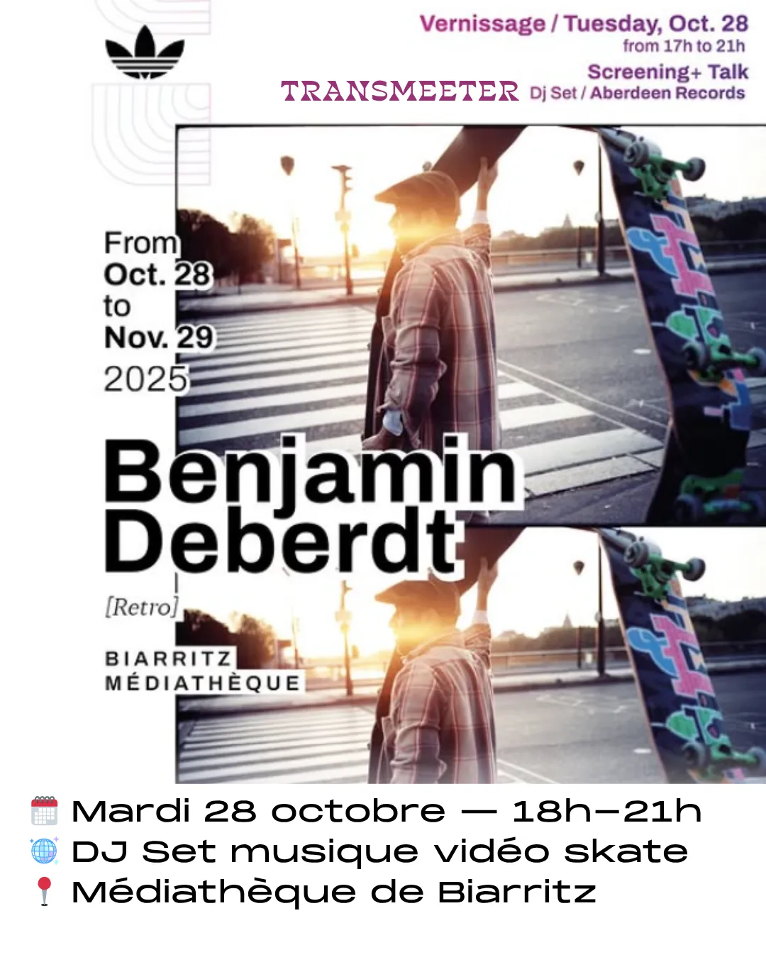 vernissage de l'expo photo skate de benjamin deberdt