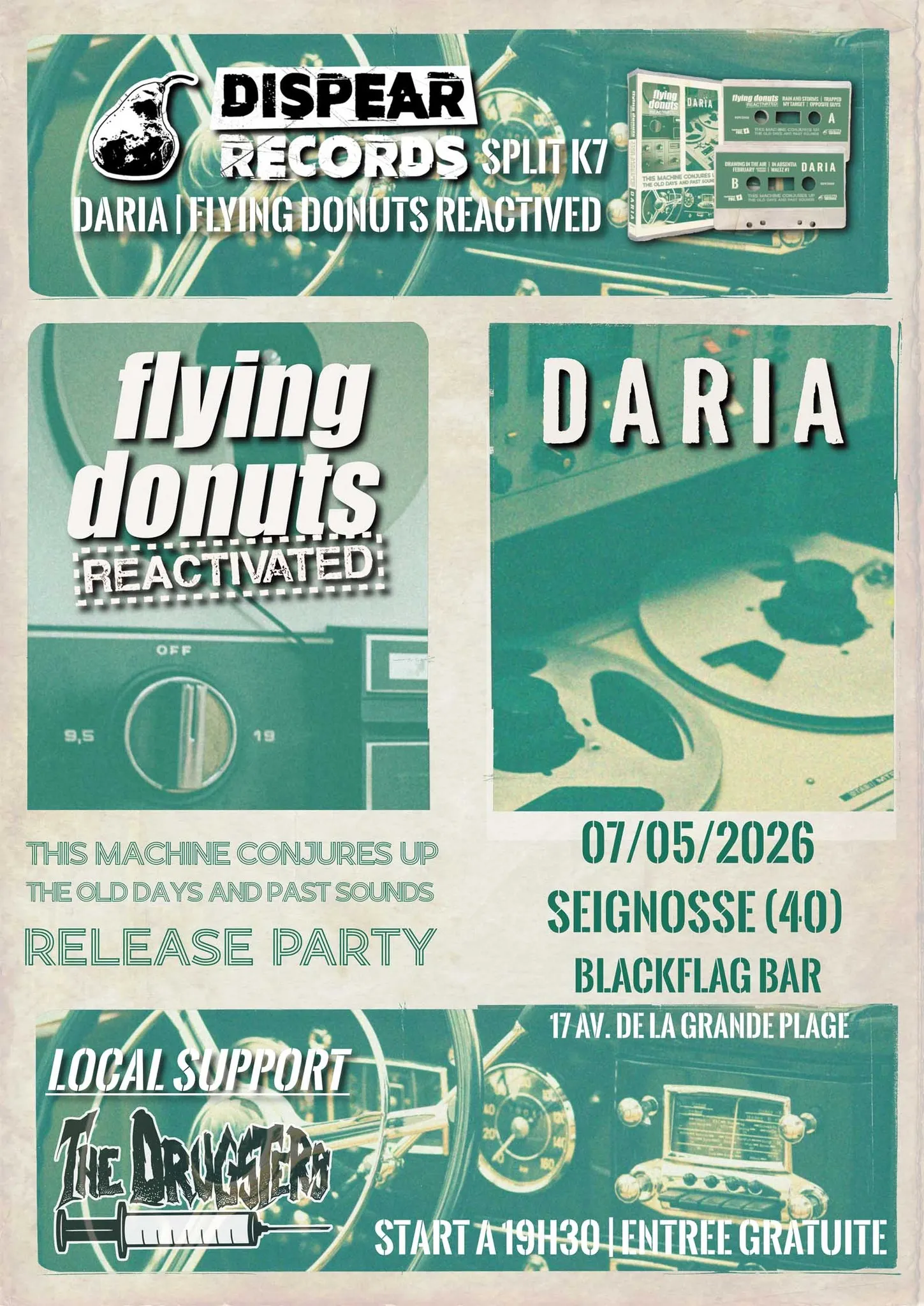Flying donuts x daria x the drugsters