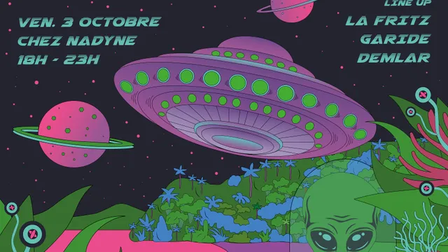 Nadyne danse dans l'espace 