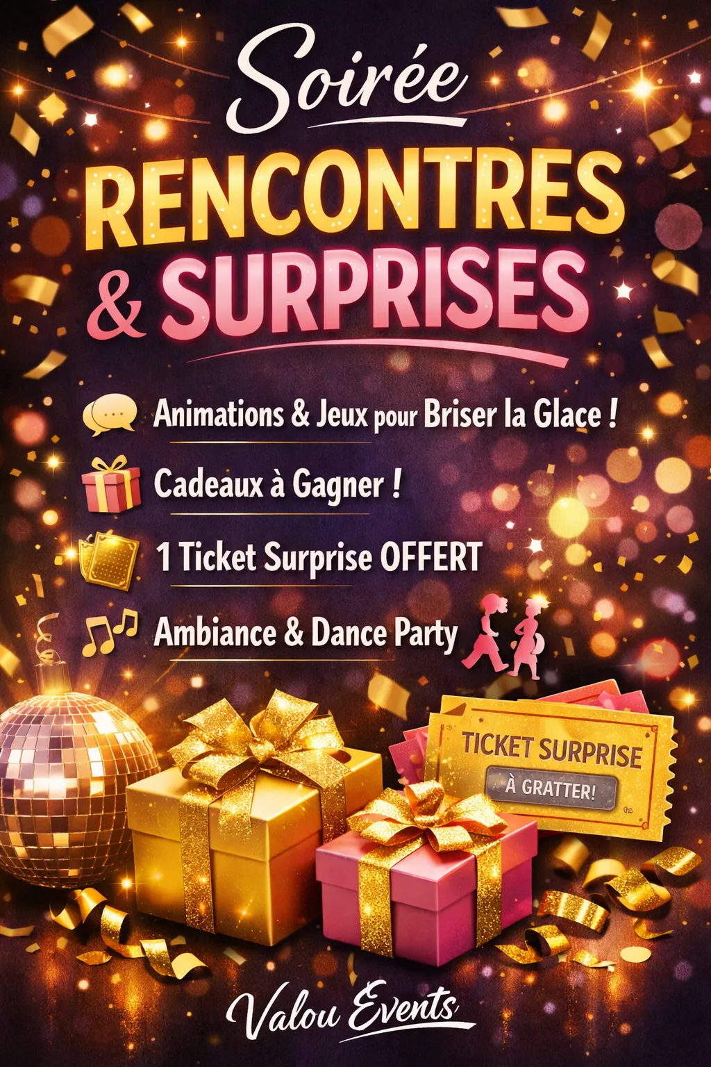Soirée rencontres et surprises 