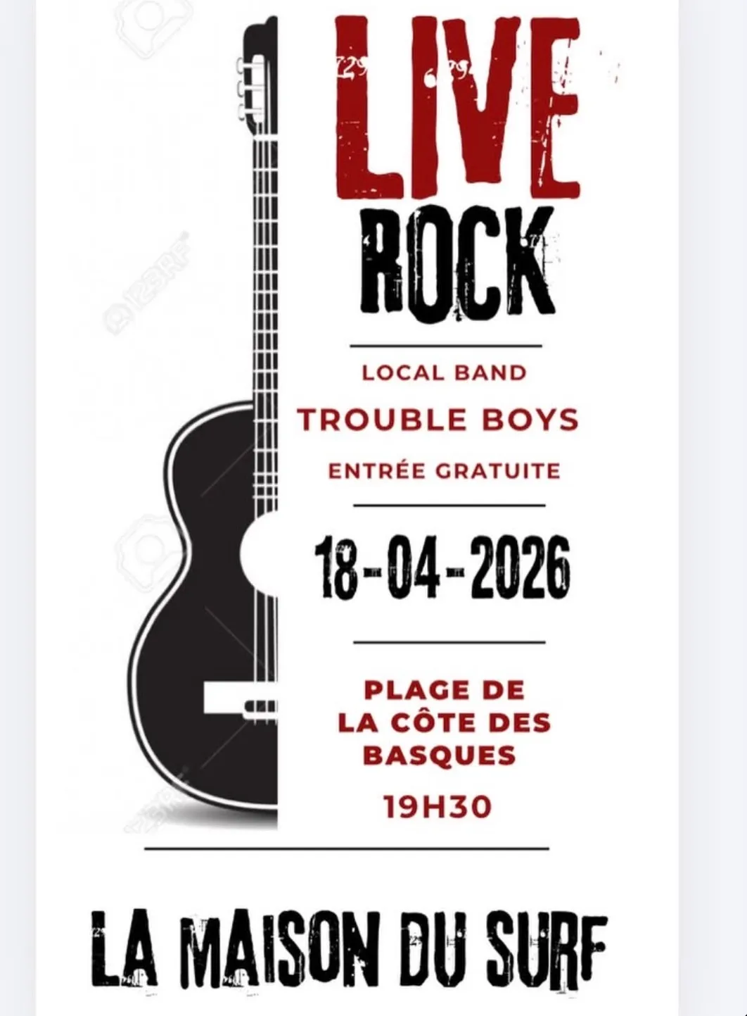 Opening live rock trouble boys 