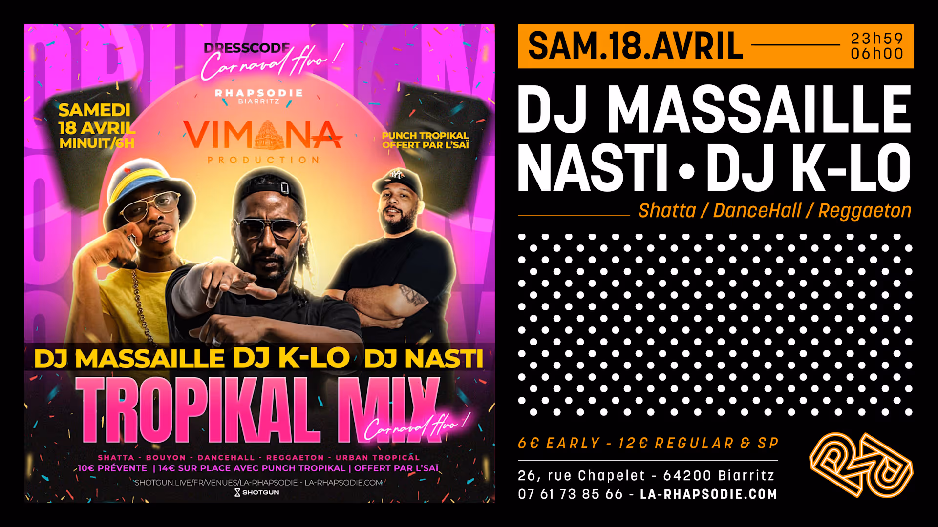 TROPIKAL MIX : DJ MASSAILLE • DJ K-LO • DJ NASTI