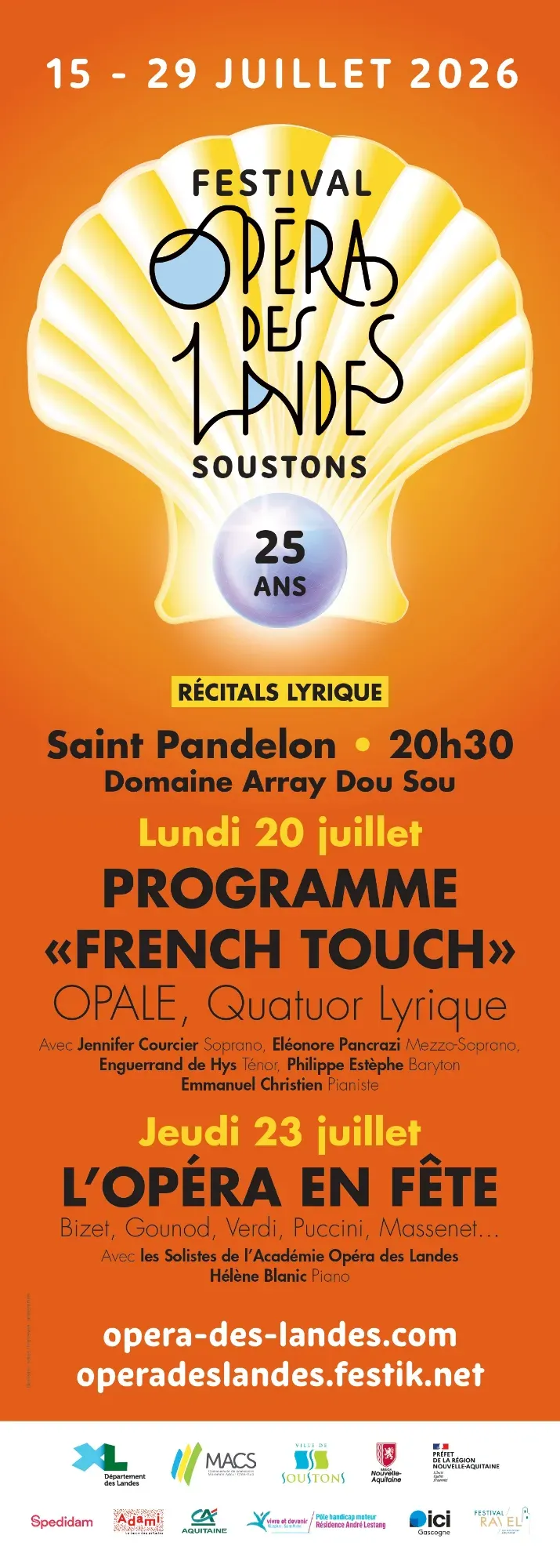 Concert Opéra des Landes : « Programme French Touch »