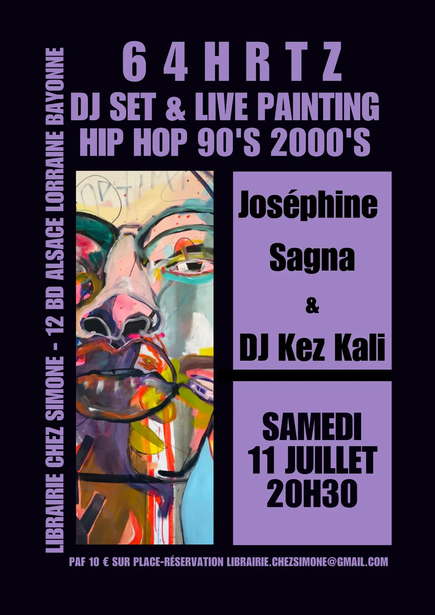 64 HRTZ - DJ KEZ KALI & LIVE PAINTING JOSEPHINE SAGNA