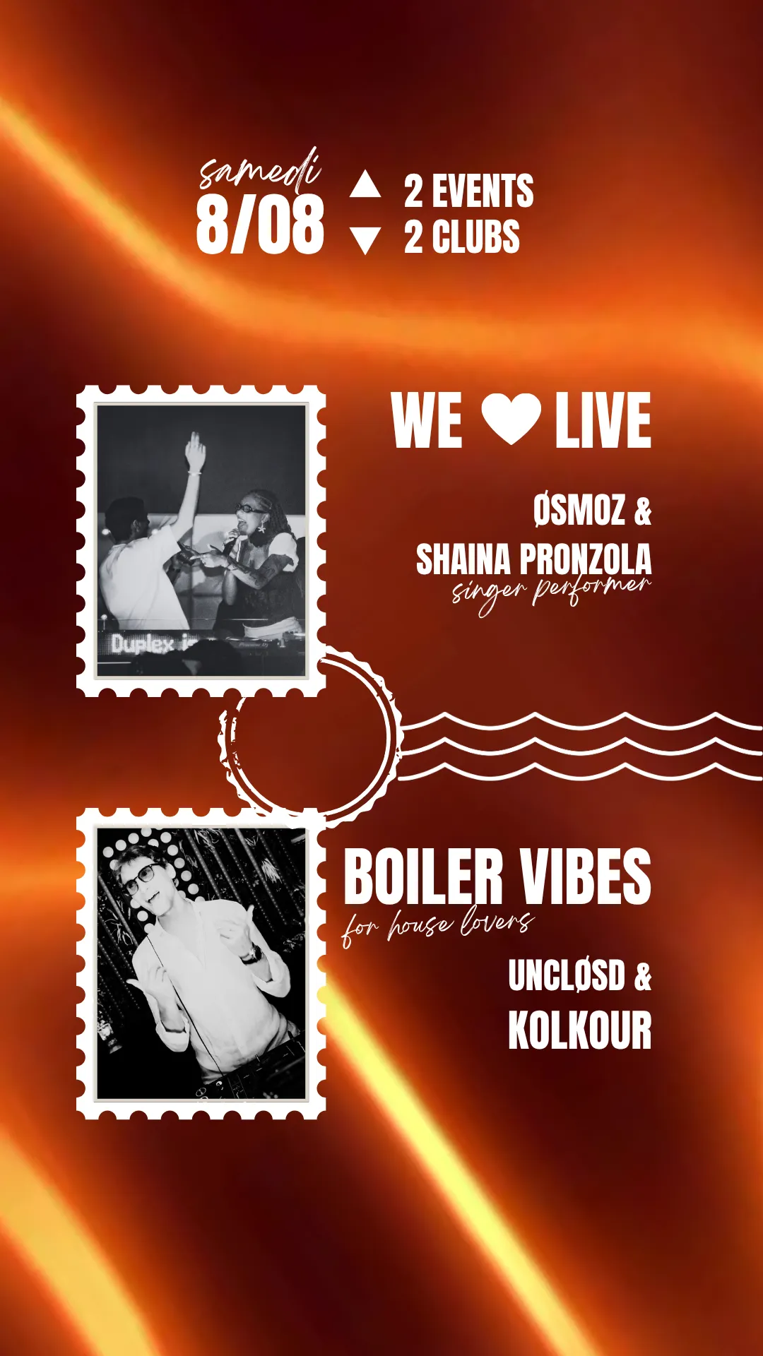 2 EVENTS, 2 CLUBS