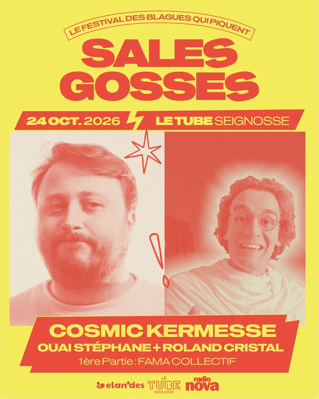 Cosmic kermess : OUai stéphane + roland cristal + fama collectif