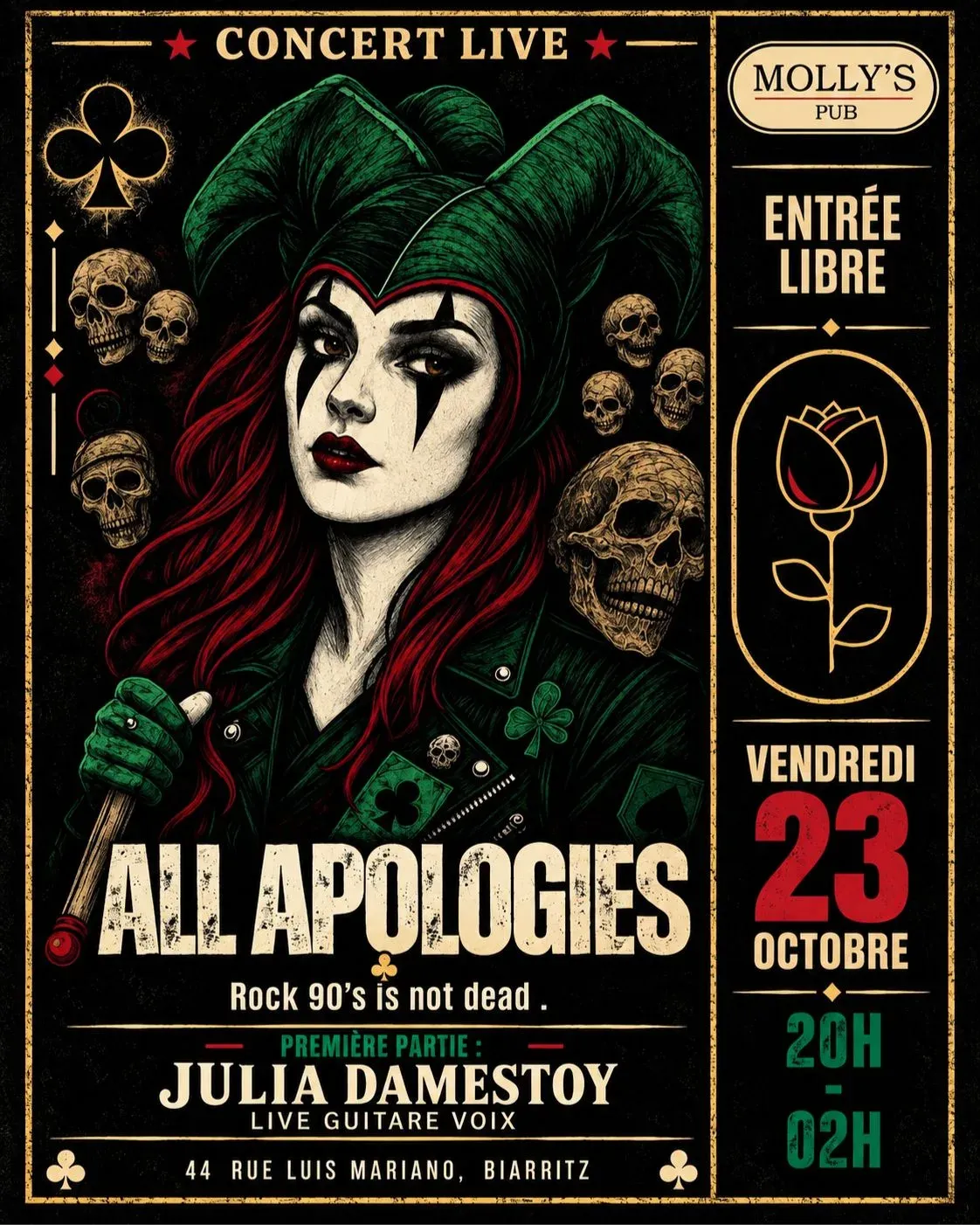 All Apologies + Julia Damestoy
