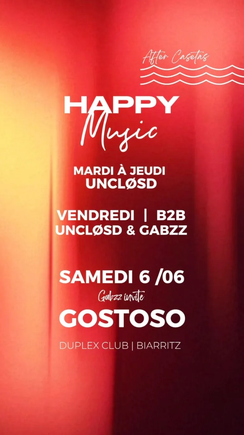 HAPPY MUSIC BY UNCLØSD  /  HYPE OPEN FORMAT 