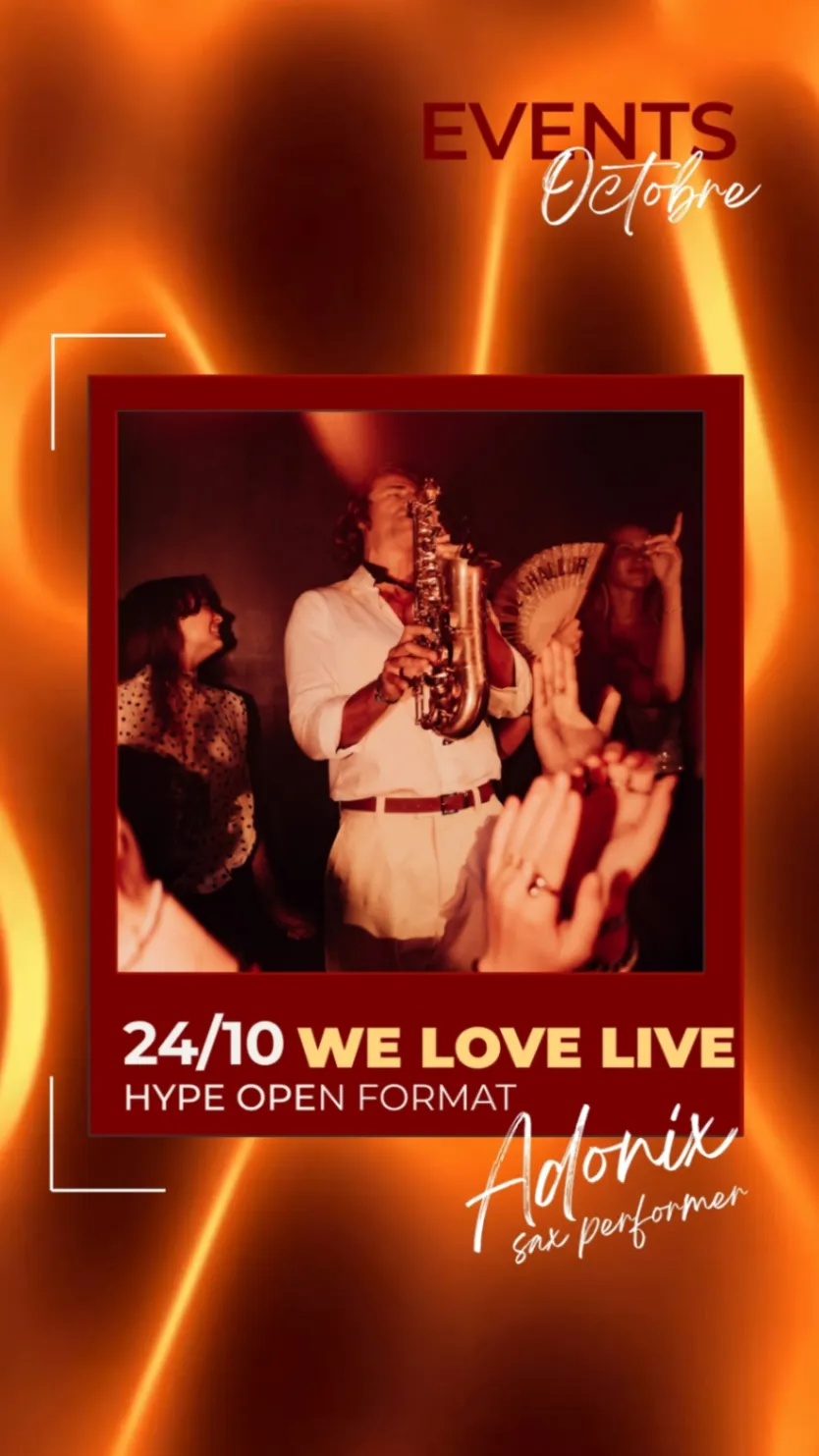 WE LOVE LIVE / ADONIX, performer sax
