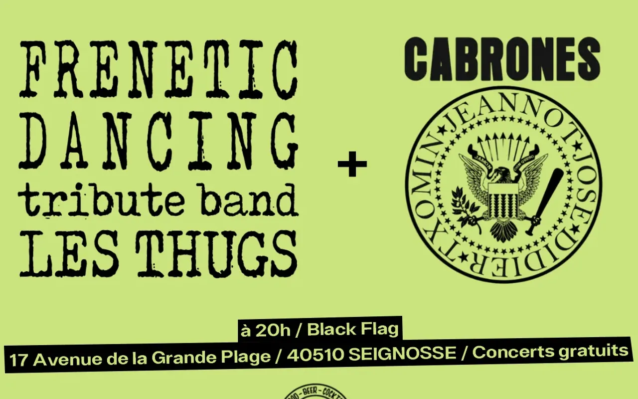 FRENETIC DANCING Tribute Band Les THUGS + The Cabrones @ Black Flag