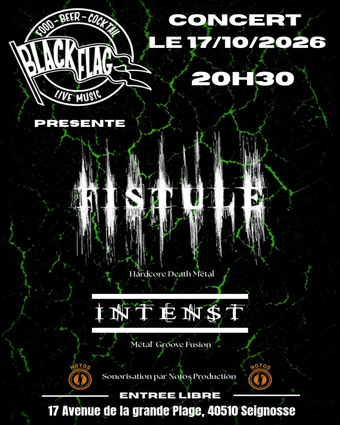 Soirée metal blackflag