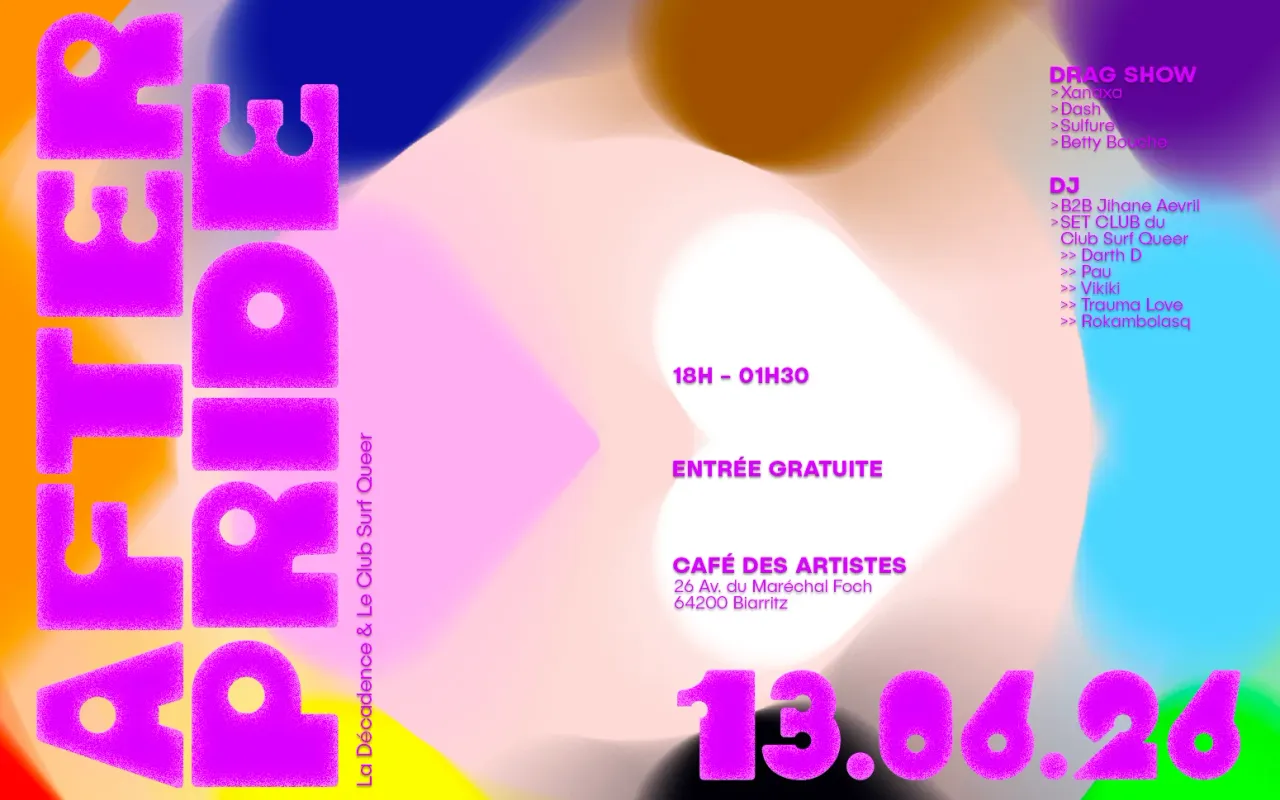 AFTER PRIDE 2026 — LA DÉCADENCE x LE CLUB SURF QUEER